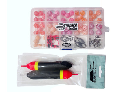 Brewers Tackle Steelhead Starter Kit - 79 Pieces Slip Float Bead Kit