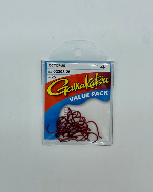 Gamakatsu Red Octopus #4 Value Pack